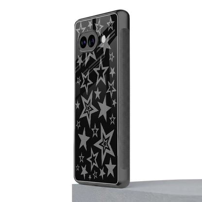 Stardust google pixel 10a mobile cover | shockproof glass phone case