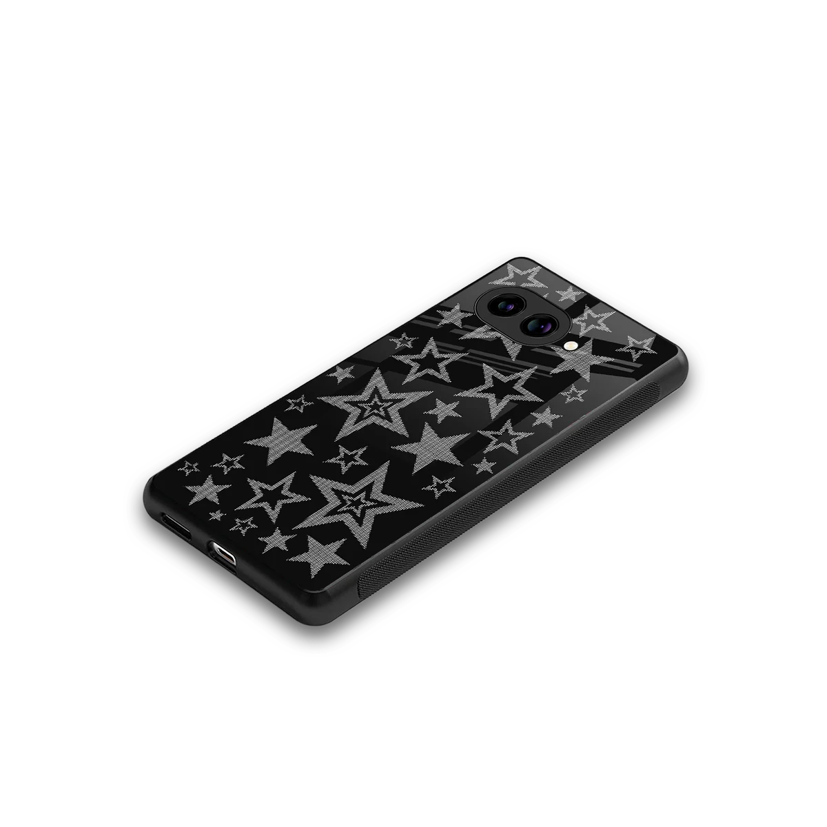 Stardust stylish phone case for google pixel 10a | glossy glass and slim fit