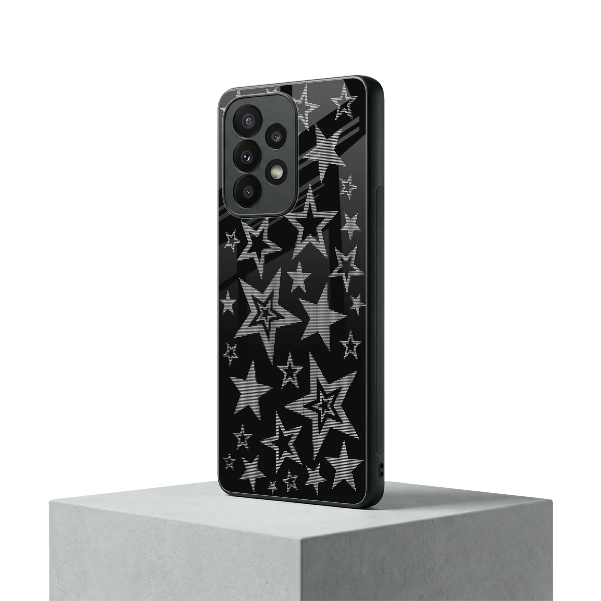 Stardust samsung galaxy a23 mobile cover | shockproof glass phone case