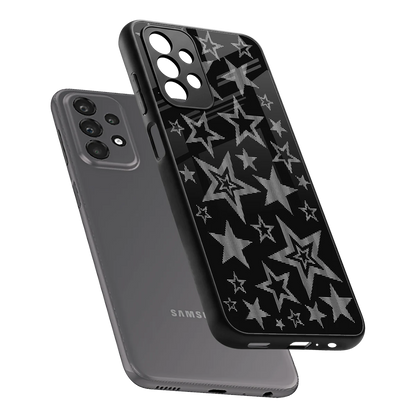 Stardust sleek samsung galaxy a23 cover with tempered glass back and TPU edges