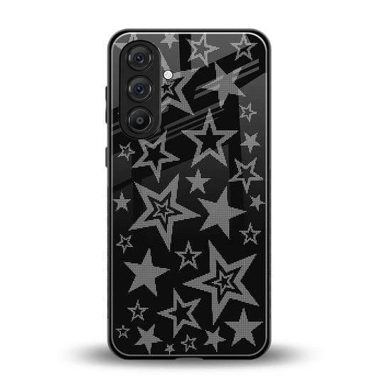 Stardust back phone cover | glass case for samsung galaxy m35 5g