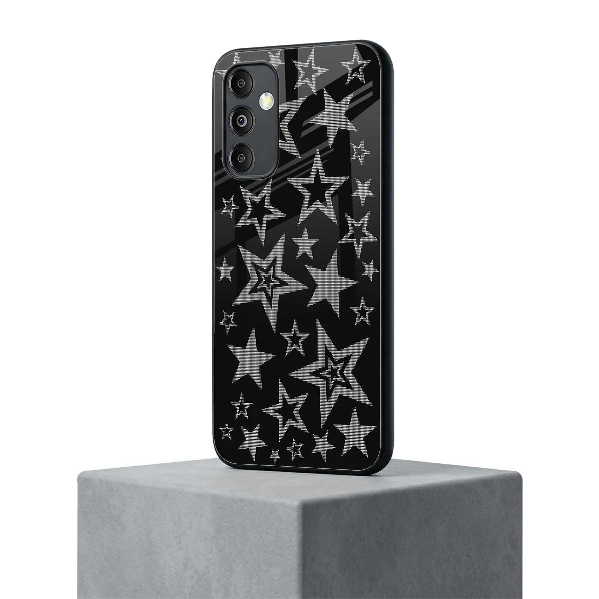 Stardust samsung galaxy m14 5g mobile cover | shockproof glass phone case