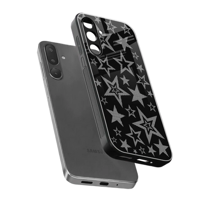 Stardust sleek samsung galaxy m56 5g cover with tempered glass back and TPU edges