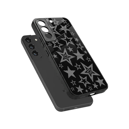 Stardust sleek samsung galaxy s22 cover with tempered glass back and TPU edges