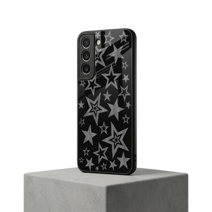 Stardust samsung galaxy s22 mobile cover | shockproof glass phone case
