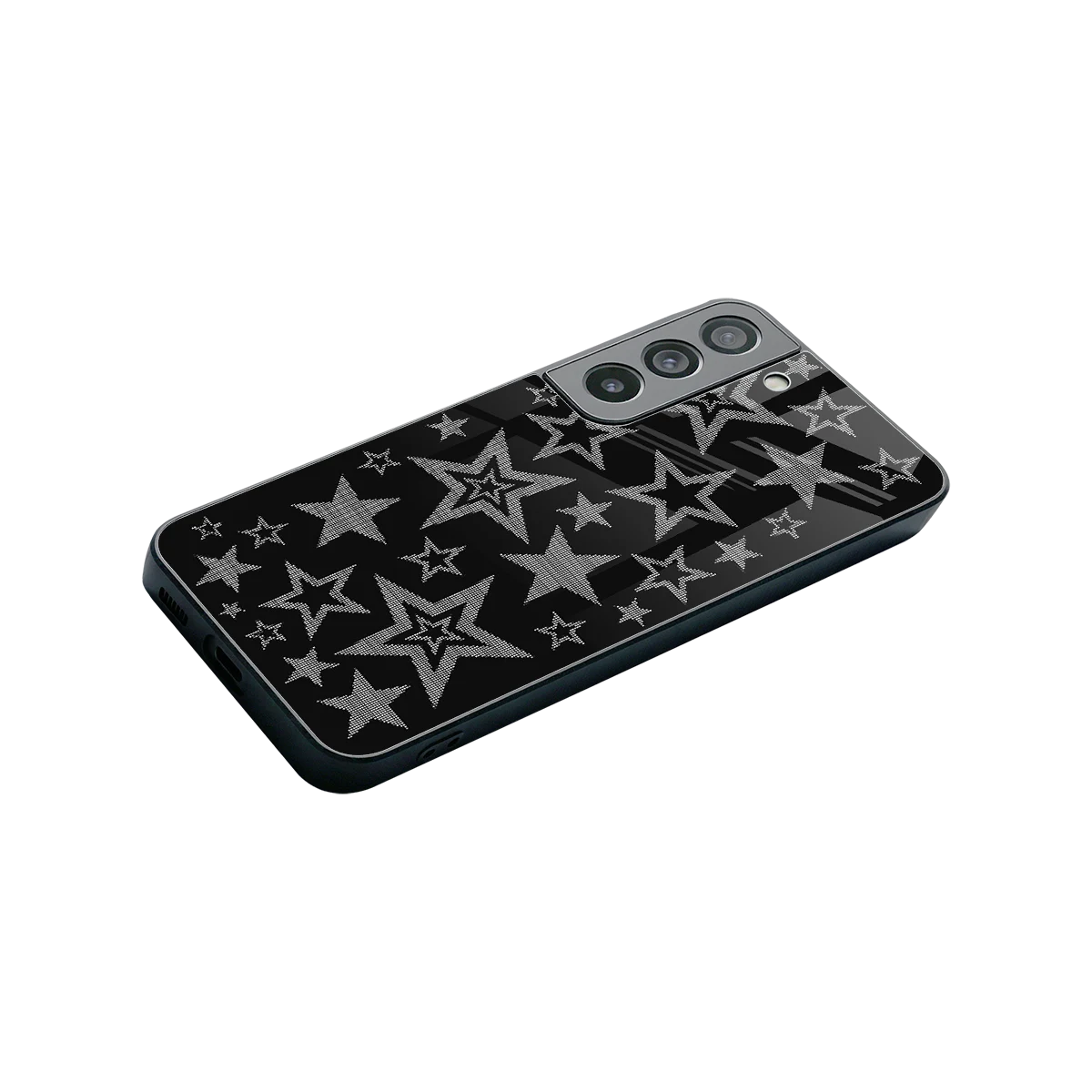 Stardust stylish phone case for samsung galaxy s22 | glossy glass and slim fit