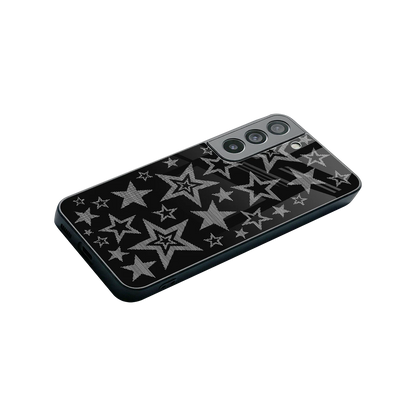 Stardust stylish phone case for samsung galaxy s22 | glossy glass and slim fit