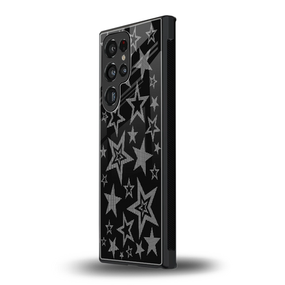 Stardust samsung galaxy s24 ultra mobile cover | shockproof glass phone case