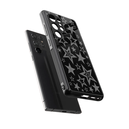 Stardust sleek samsung galaxy s25 ultra cover with tempered glass back and TPU edges