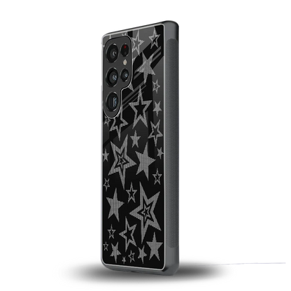Stardust samsung galaxy s25 ultra mobile cover | shockproof glass phone case