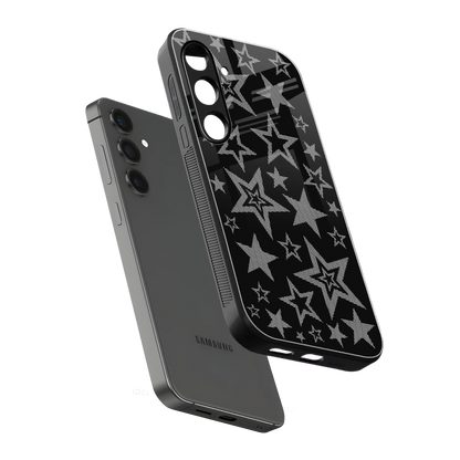 Stardust sleek samsung galaxy s24 cover with tempered glass back and TPU edges