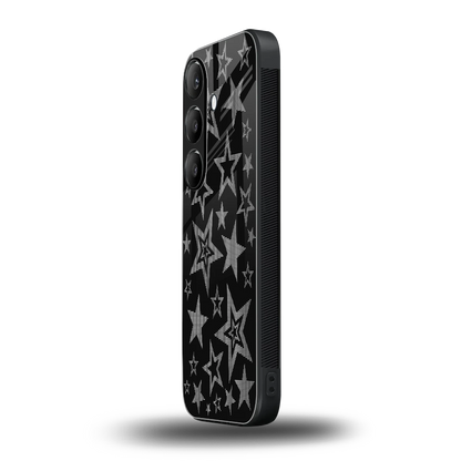 Stardust samsung galaxy s24 mobile cover | shockproof glass phone case