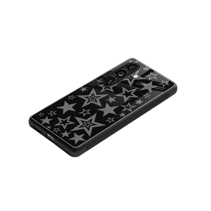 Stardust stylish phone case for samsung galaxy s24 | glossy glass and slim fit
