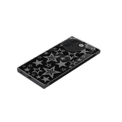 Stardust stylish phone case for vivo v30e | glossy glass and slim fit