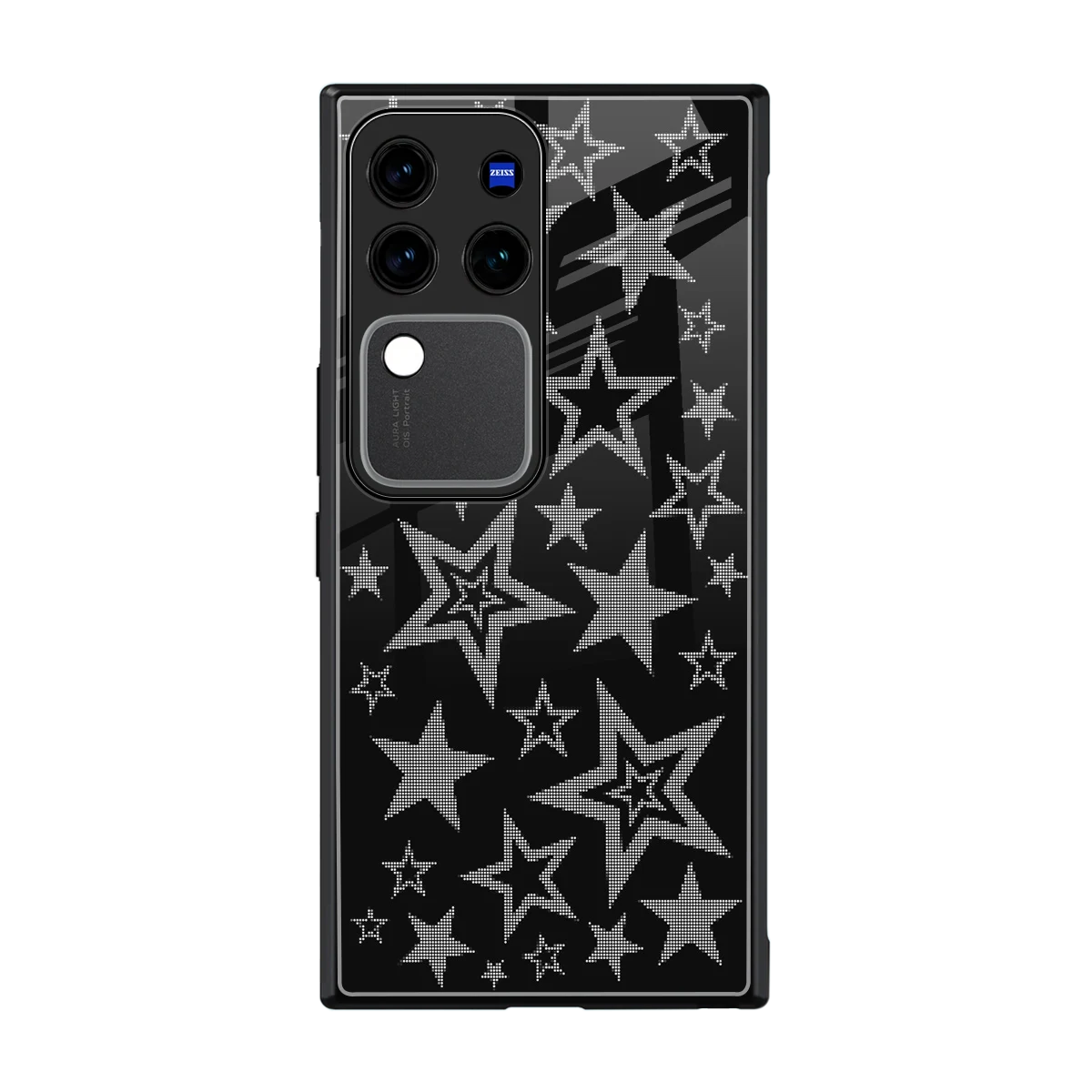 Stardust back phone cover | glass case forvivo v30 pro