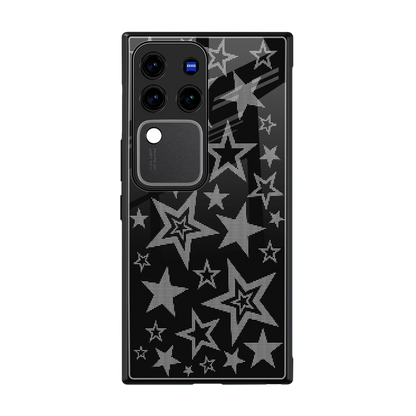 Stardust back phone cover | glass case forvivo v30 pro