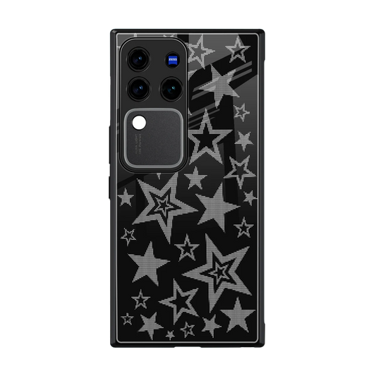 Stardust back phone cover | glass case forvivo v30 pro