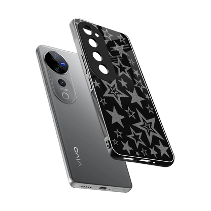 Stardust sleek vivo v40 pro cover with tempered glass back and TPU edges