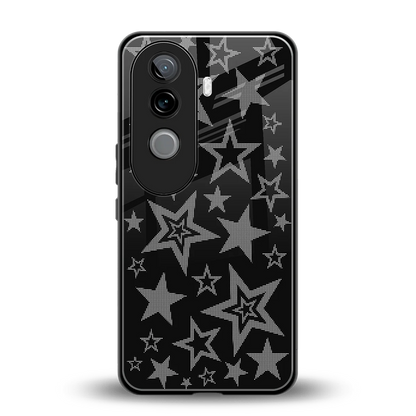 Stardust back phone cover | glass case for vivo v40e