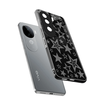Stardust sleek vivo v40e cover with tempered glass back and TPU edges