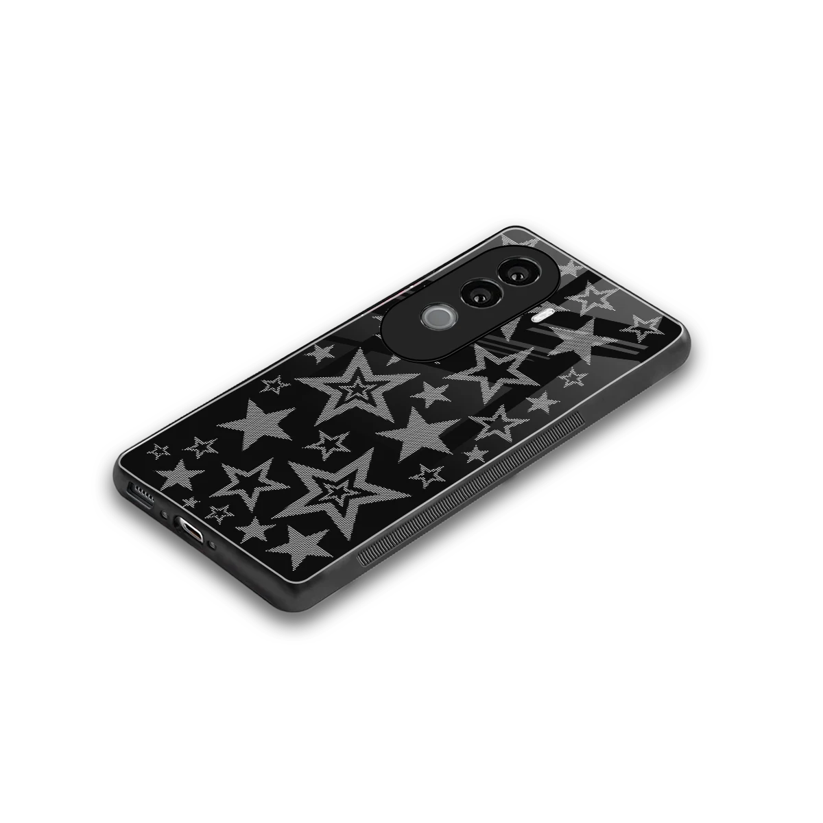 Stardust stylish phone case for vivo v40e | glossy glass and slim fit
