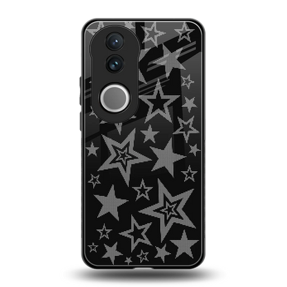 Stardust back phone cover | glass case for vivo v50