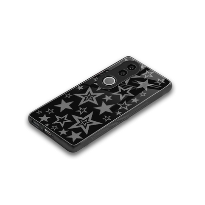 Stardust stylish phone case for vivo v50 | glossy glass and slim fit