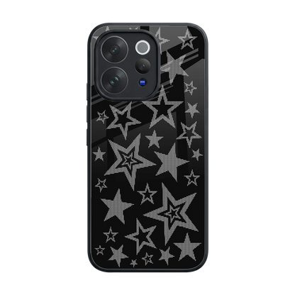 Stardust back phone cover | glass case for vivo v70