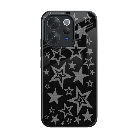 Stardust back phone cover | glass case for vivo v70