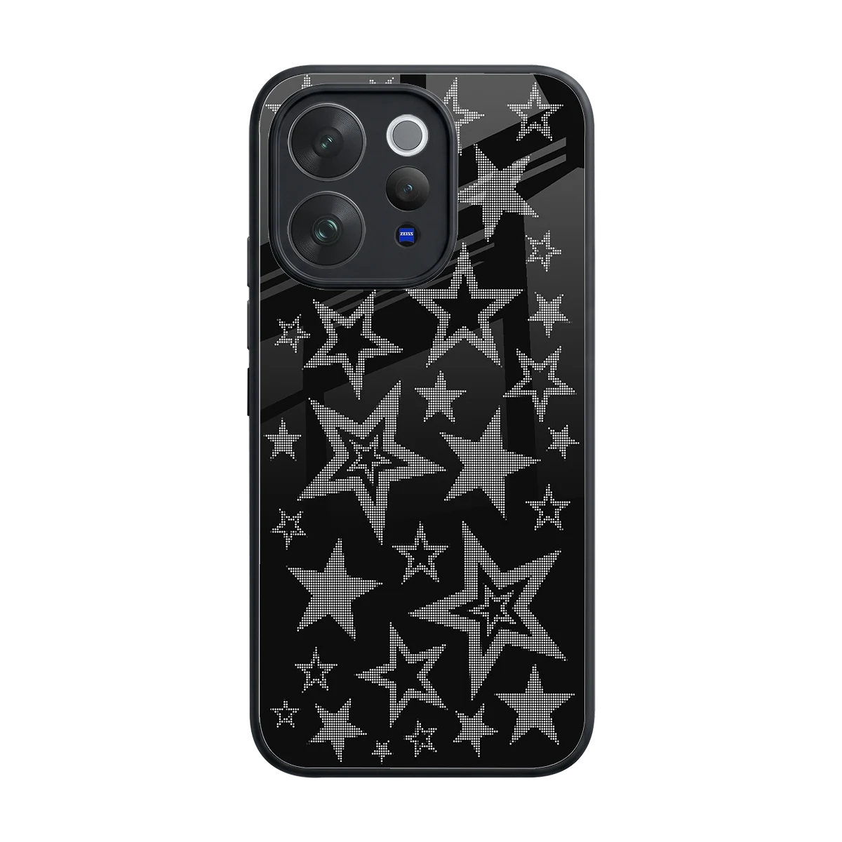 Stardust back phone cover | glass case for vivo v70 elite