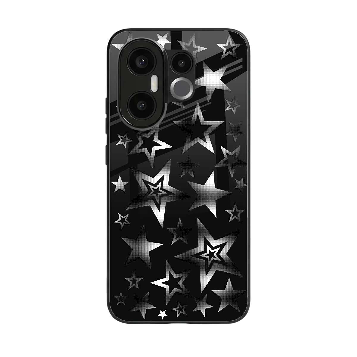 Stardust back phone cover | glass case for vivo x200 fe