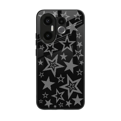 Stardust back phone cover | glass case for vivo x200 fe