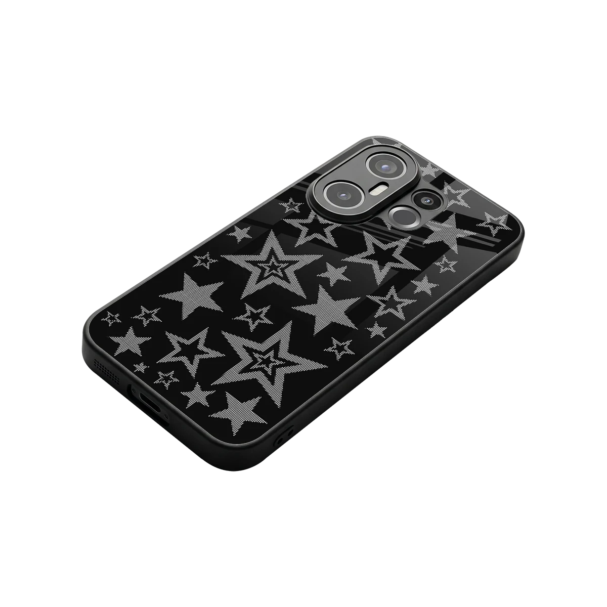 Stardust stylish phone case for vivo x200 fe | glossy glass and slim fit