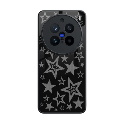 Stardust back phone cover | glass case for vivo x200 pro