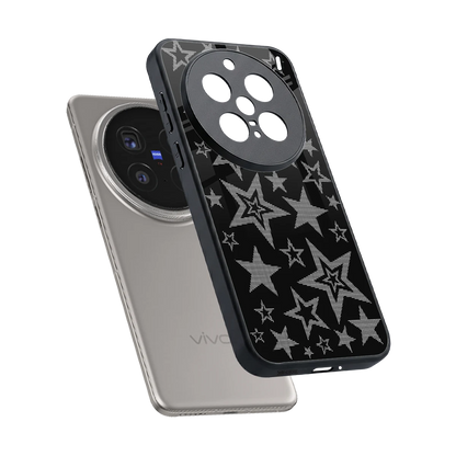 Stardust sleek vivo x200 pro cover with tempered glass back and TPU edges