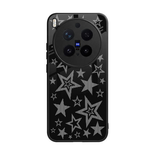 Stardust back phone cover | glass case for vivo x300 pro