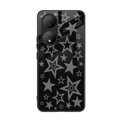 Stardust back phone cover | glass case for Vivo-y100