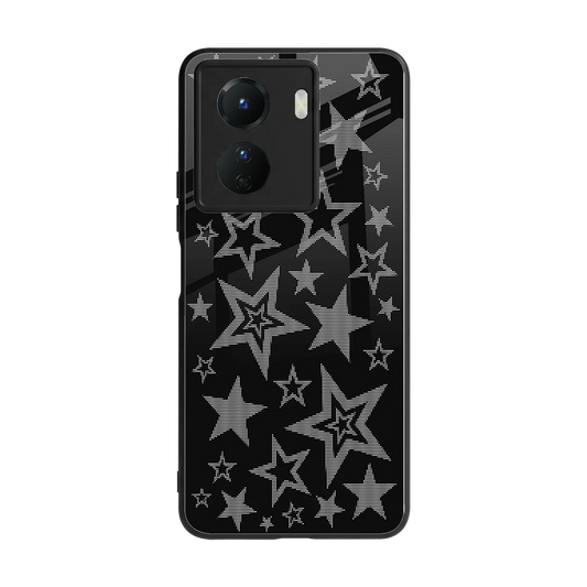 Stardust back phone cover | glass case for vivo y16