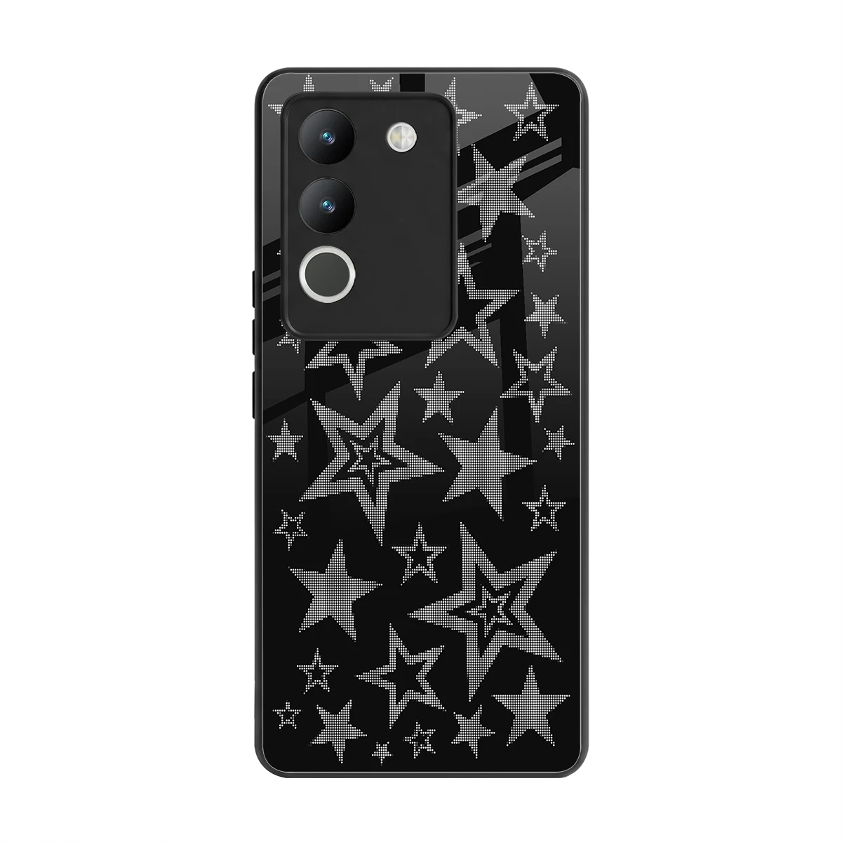 Stardust back phone cover | glass case for vivo y200 5g