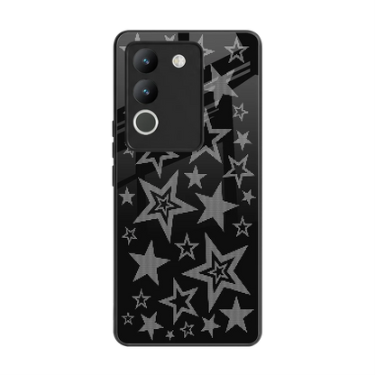 Stardust back phone cover | glass case for vivo y200 5g