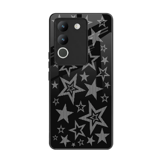 Stardust back phone cover | glass case for vivo y200 5g