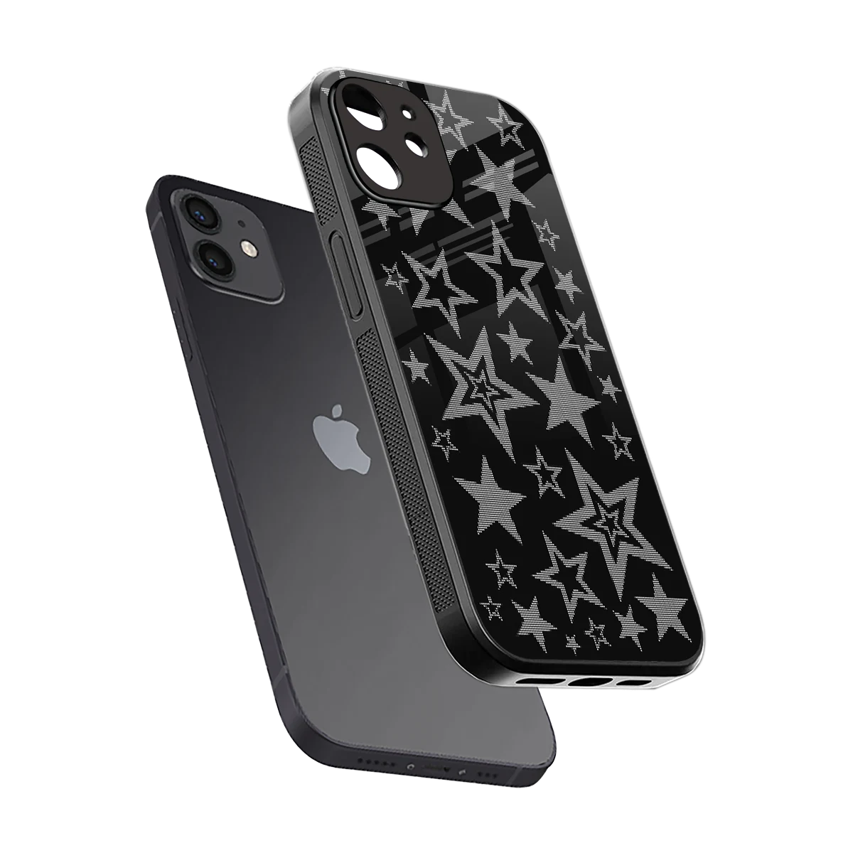 Stardust sleek iphone 11 cover with tempered glass back and TPU edges