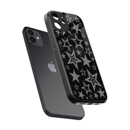Stardust sleek iphone 11 cover with tempered glass back and TPU edges