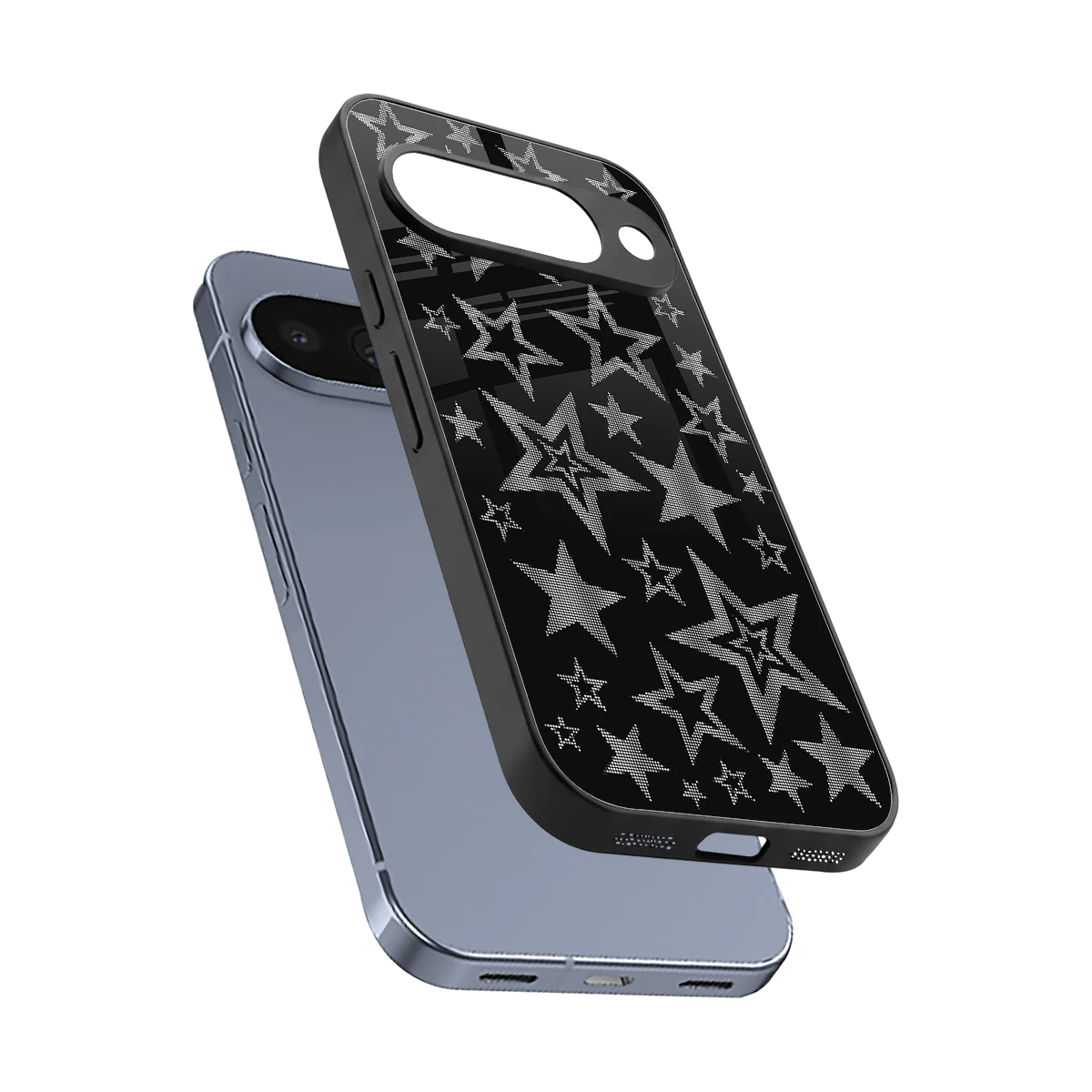 Stardust sleek google pixel 10 cover with tempered glass back and TPU edges