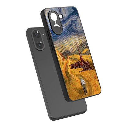 Starry Ride sleek oneplus nord ce5 5g cover with tempered glass back and TPU edges