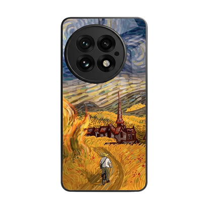 Starry Ride back phone cover | glass case for oneplus 13