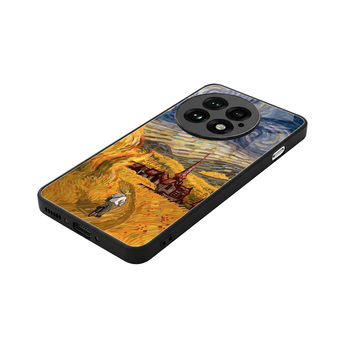 Starry Ride stylish phone case for oneplus 13 | glossy glass and slim fit