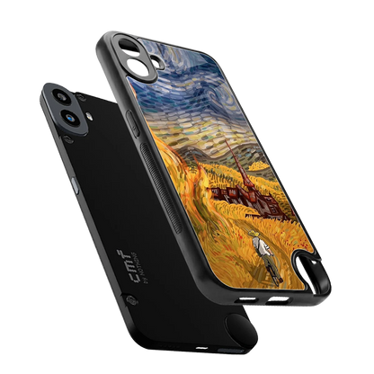 Starry Ride sleek cmf nothing phone 1 cover with tempered glass back and TPU edges