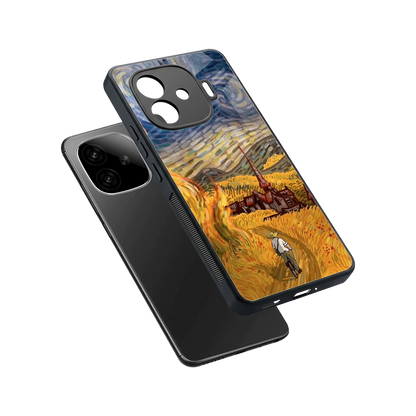 Starry Ride sleek iqoo neo 10r 5g cover with tempered glass back and TPU edges