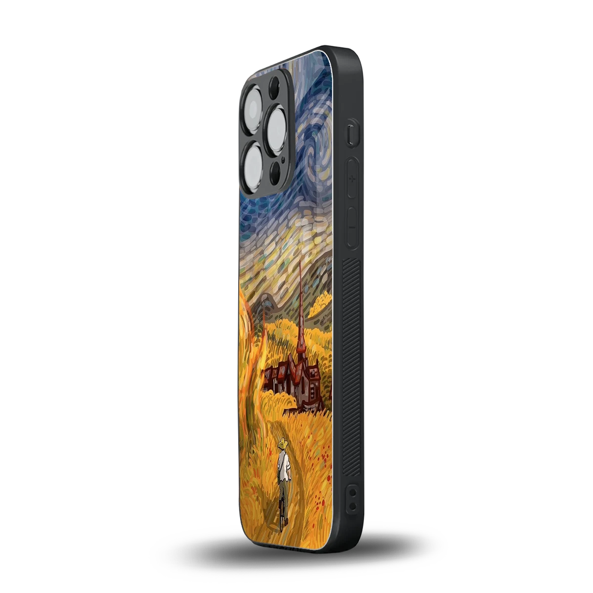 Starry Ride iphone 13 pro mobile cover | shockproof glass phone case
